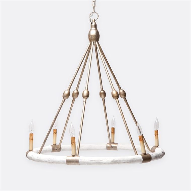 Rustic Faux Bois Chandelier - Image 2