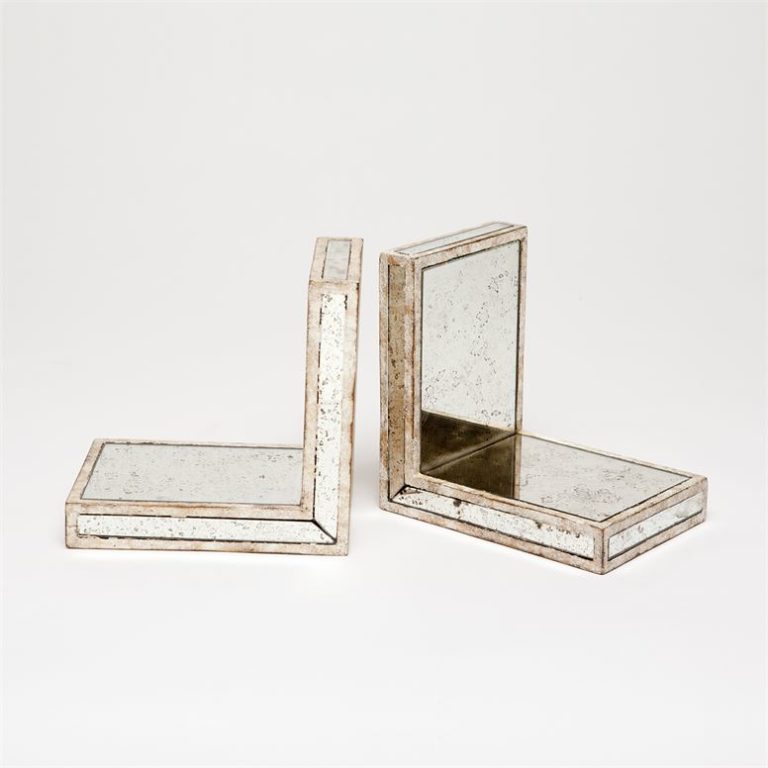 Antiqued Mirror Bookends Mecox Gardens