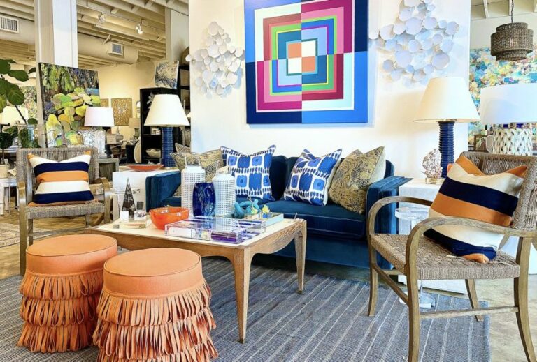 Reena Pouf Ottoman with Tassels Mecox Gardens