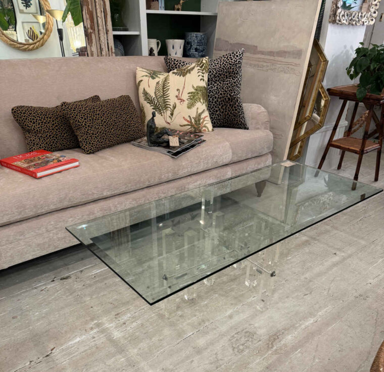 Vintage Rectangular Lucite Coffee Table - Image 10
