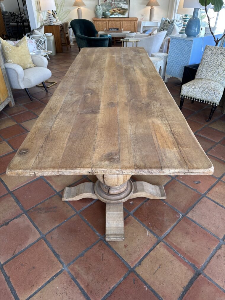Meursault Oak Balustrade Base Table