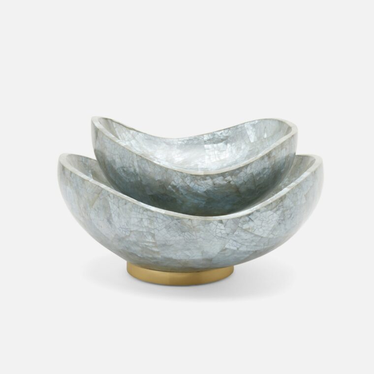 Curved Oval Shell Bowls