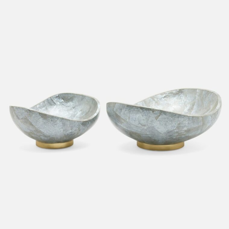 Curved Oval Shell Bowls