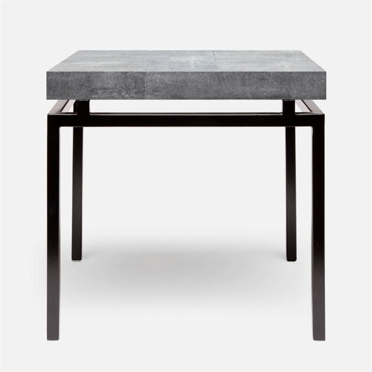 Benjie Mod Faux Shagreen Side Table