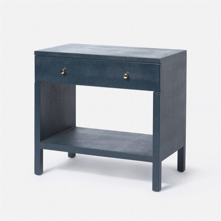 Large Marta Faux Linen Nightstand