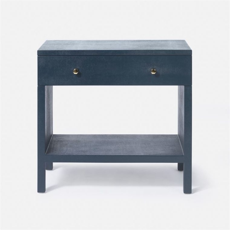 Large Marta Faux Linen Nightstand - Image 2