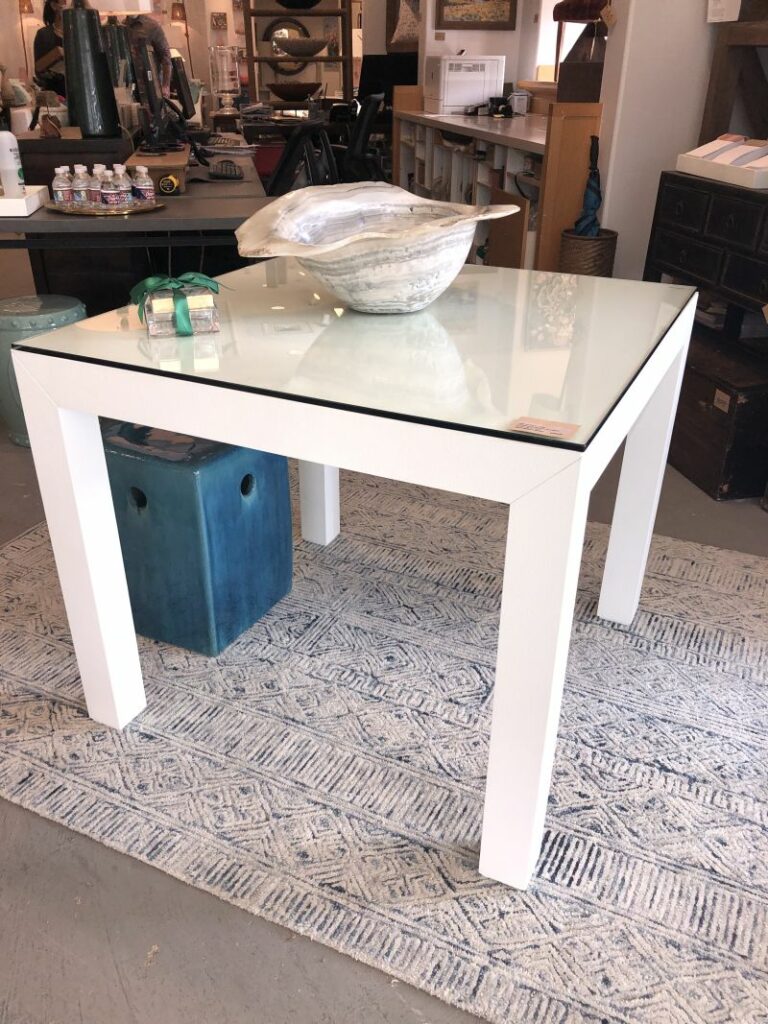 Segovia Lacquered Grasscloth Game Table Mecox Gardens