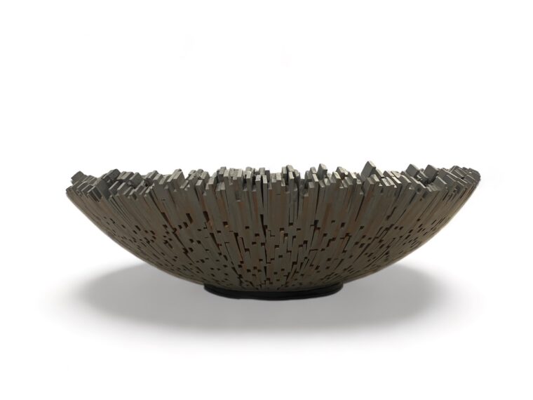 Pieced Colorful Wood Bowl