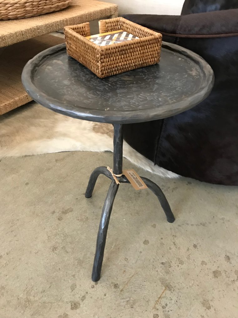 Round Cast Iron Side Table - Mecox Gardens