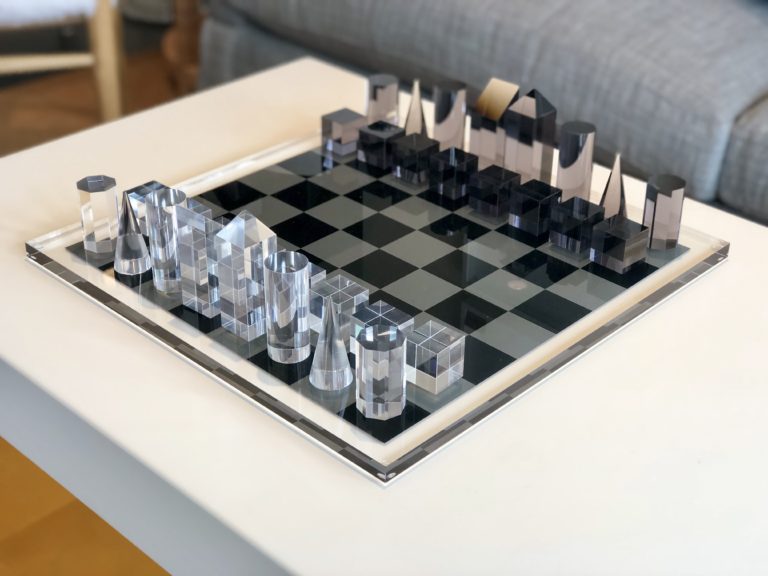 Acrylic Chess Set - Mecox Gardens