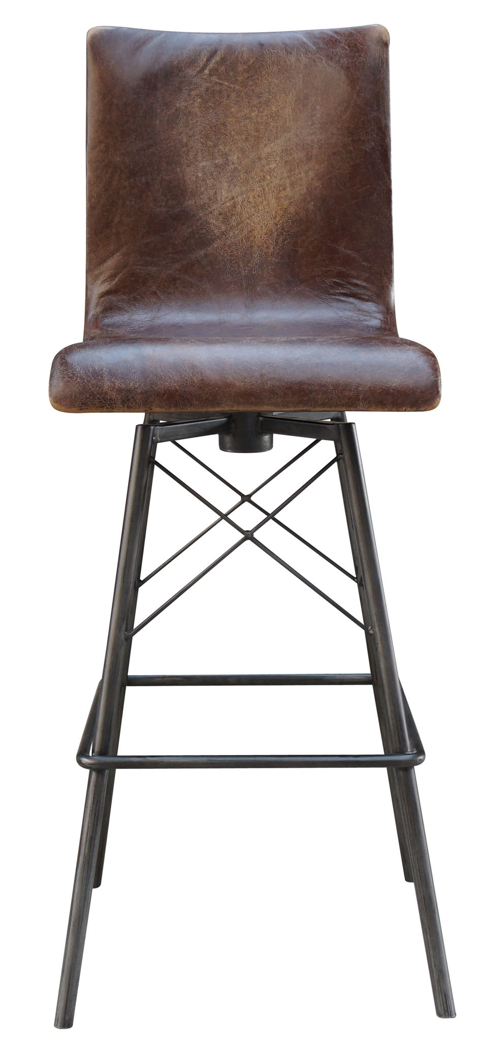 Jenna Swivel Leather Stools