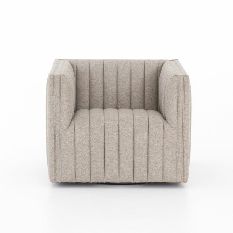 Modern Channel Swivel Chair - Image 2