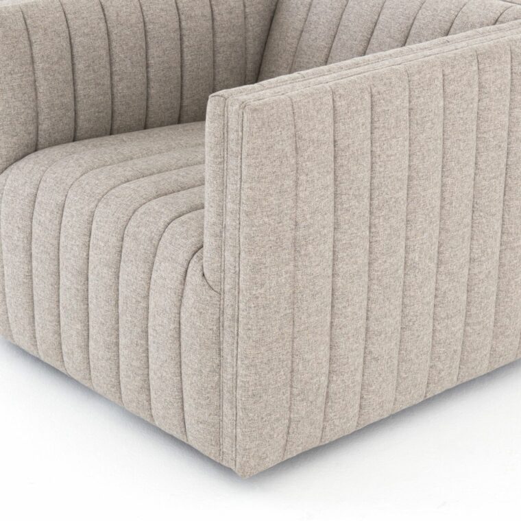 Modern Channel Swivel Chair - Image 8