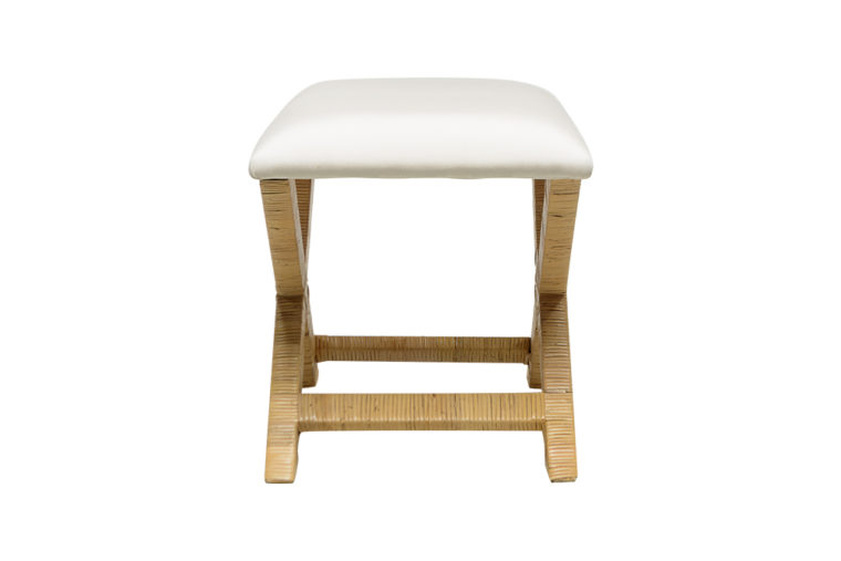 Wainscott Raffia X Stool - Image 4