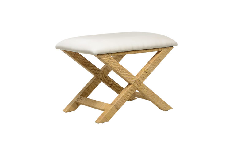 Wainscott Raffia X Stool