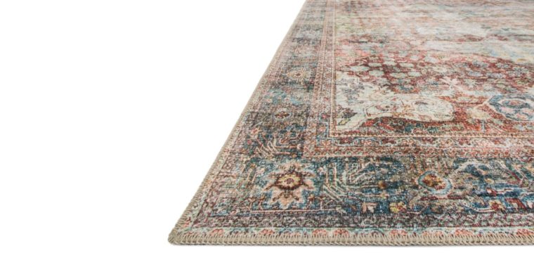 Brick Multi Colored Area Rug - Image 2