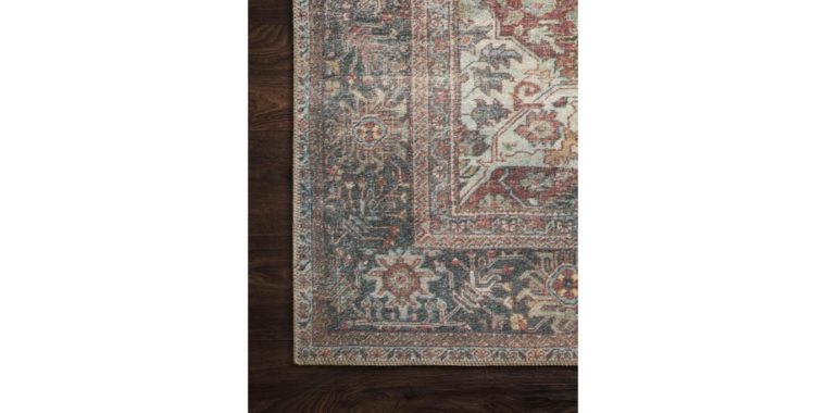 Brick Multi Colored Area Rug - Image 4