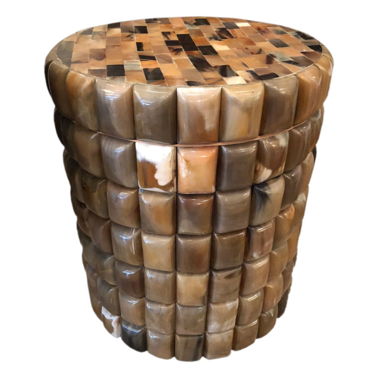 Pieced Horn Bubble Stool