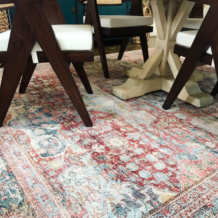 Brick Multi Colored Area Rug - Image 5