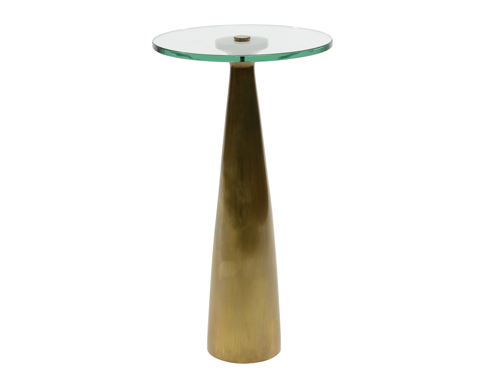 Brass Cone Side Table - Mecox Gardens