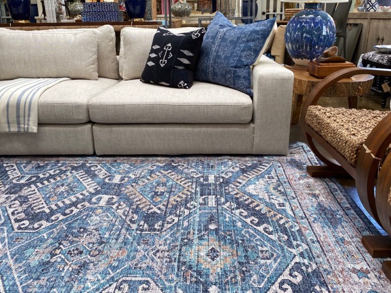 Denim and Natural Area Rug - Image 5