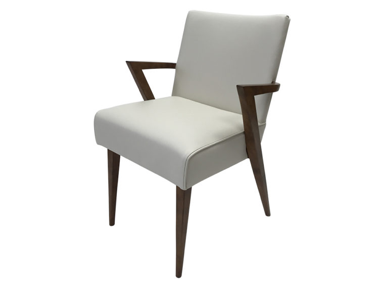 Reedition Mid-Century Style Leather Dining Chair