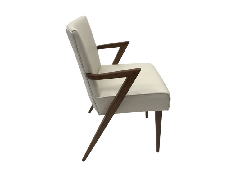 Reedition Mid-Century Style Leather Dining Chair - Image 2