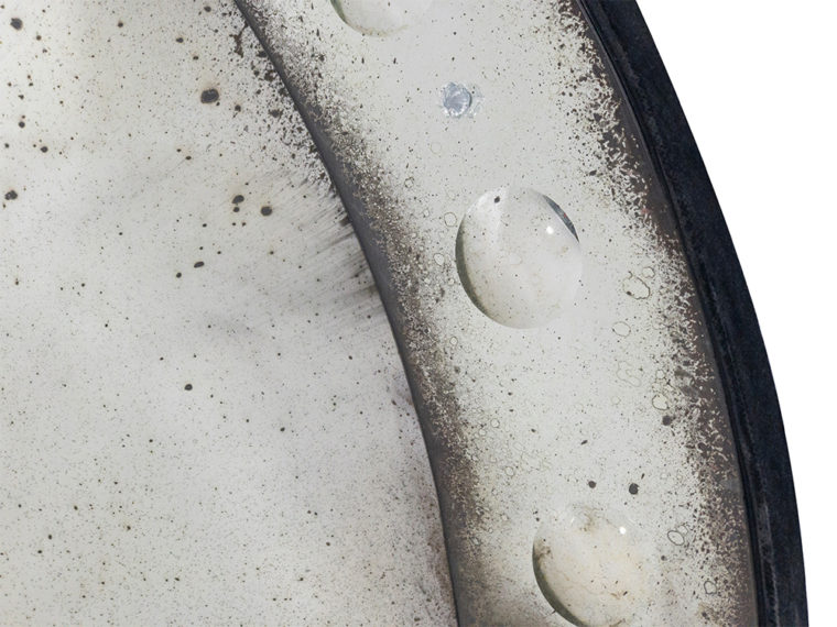 Round Convex Aged Venetian Style Mirror - Image 8