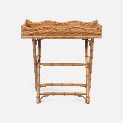 Rattan Foldable Tray Table - Mecox Gardens