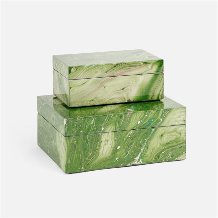Resin Swirl Boxes