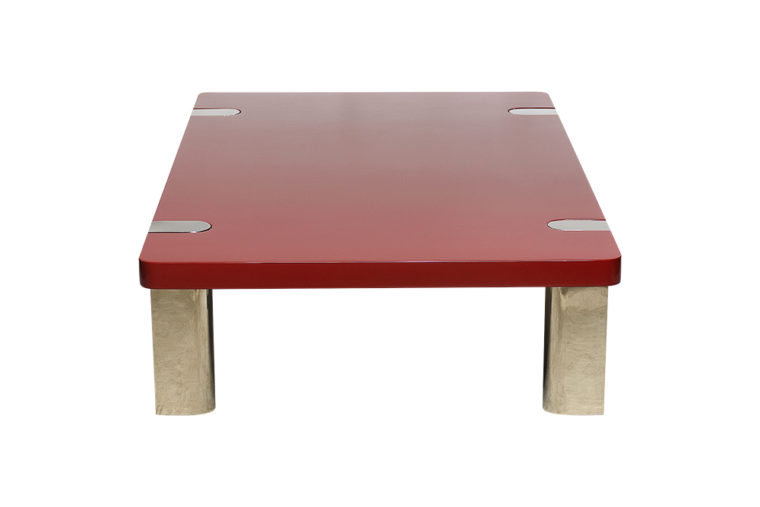 Chapman Red Lacquered Coffee Table - Image 3