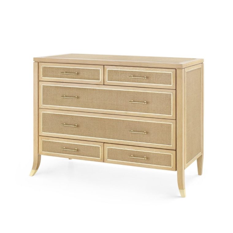 Natural Oak and Jute Dresser