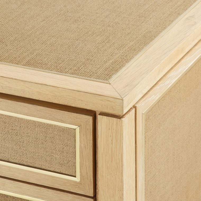 Natural Oak and Jute Dresser - Image 4