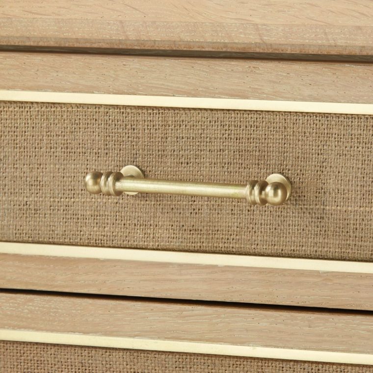 Natural Oak and Jute Dresser - Image 3