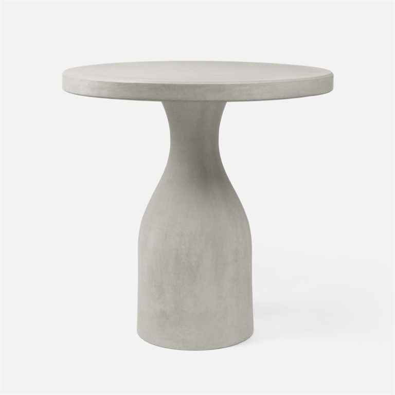Outdoor Concrete Pedestal Bar Table Mecox Gardens