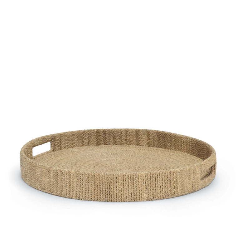 Round Seagrass Rope Trays