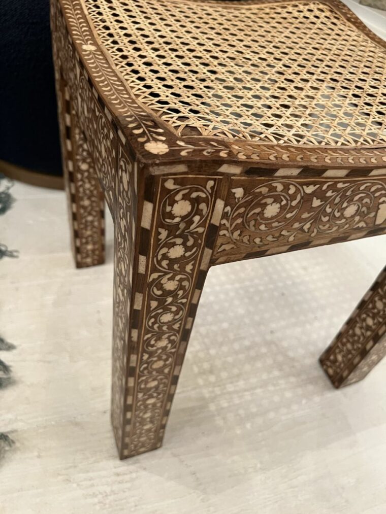 Mother of Pearl Inlaid Stool - Image 9