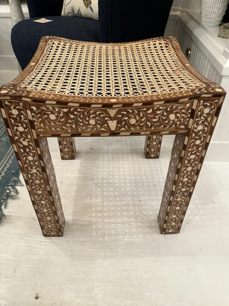 Mother of Pearl Inlaid Stool - Image 11