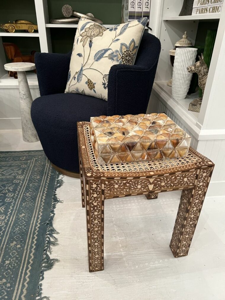 Mother of Pearl Inlaid Stool - Image 15