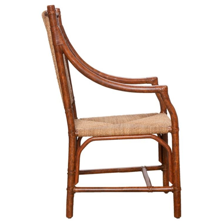 Charlotte Tortoise Rattan Arm Chair - Image 3