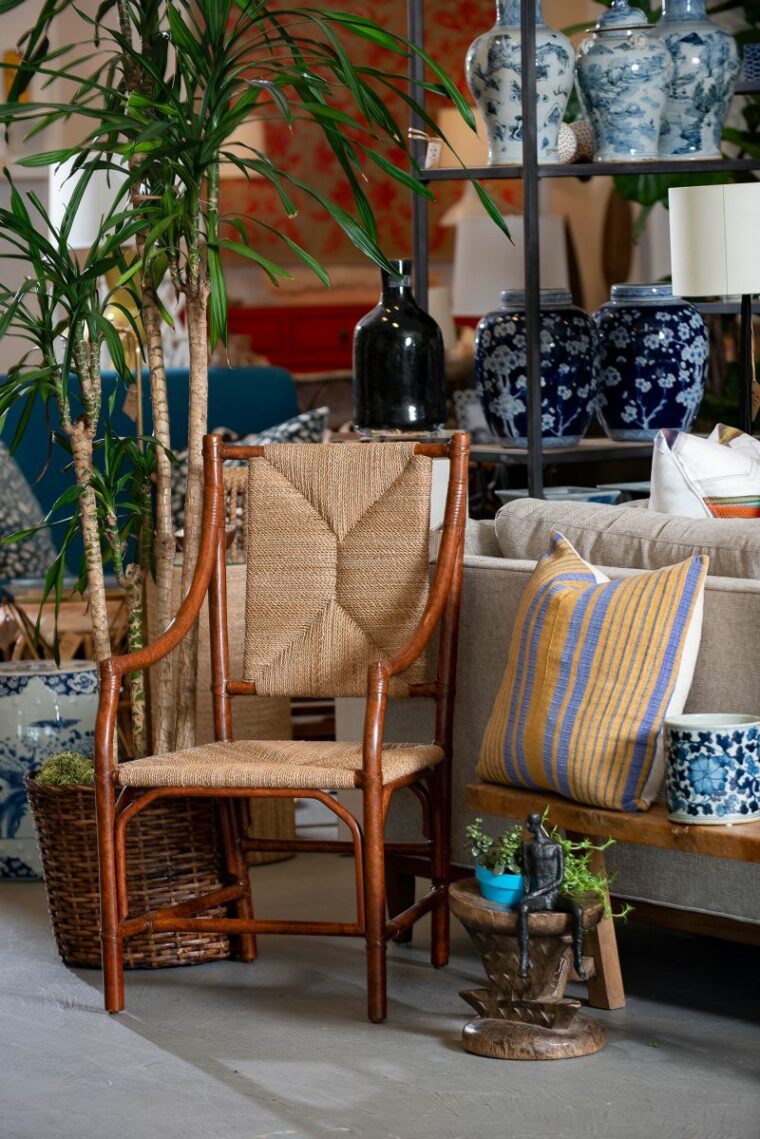 Charlotte Tortoise Rattan Arm Chair - Image 12