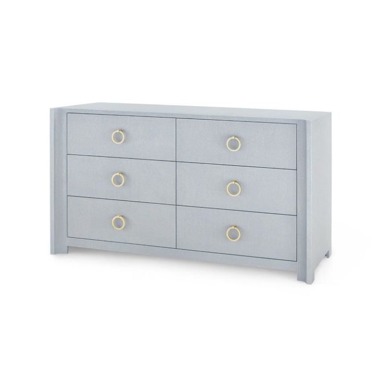 Extra Large Wrapped Lacquered Linen Dresser Mecox Gardens