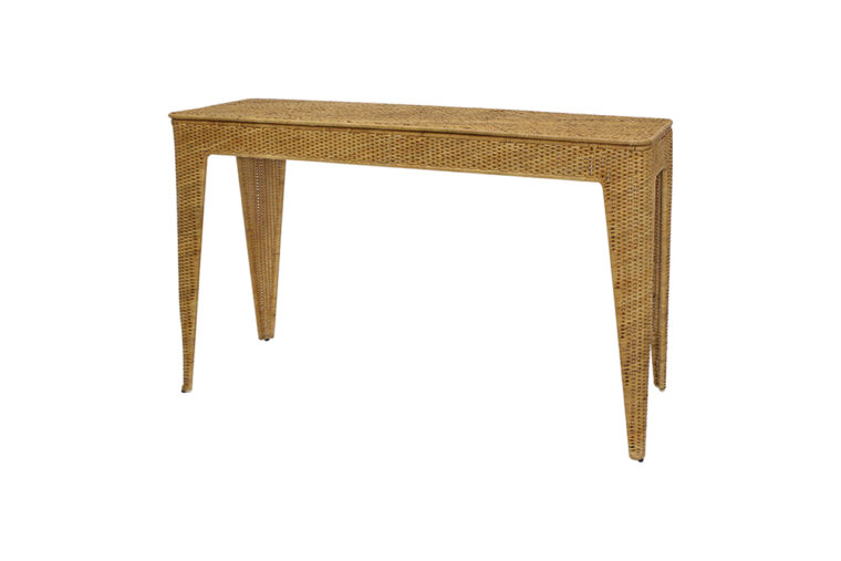 Saranac Woven Rattan Console - Image 3