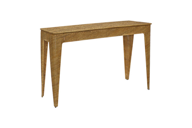 Saranac Woven Rattan Console