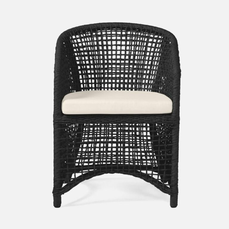 Outdoor Natural Twisted Faux Wicker Arm Chair - Mecox Gardens