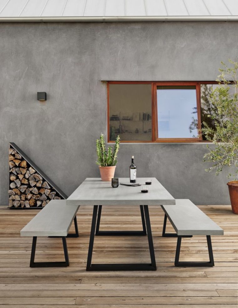 Outdoor Lavastone Dining Table - Image 7