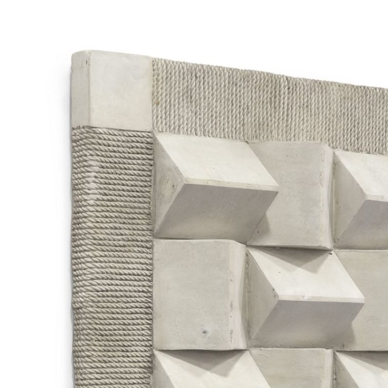 Outdoor 3D Stonecast White Wall Panel - Image 2