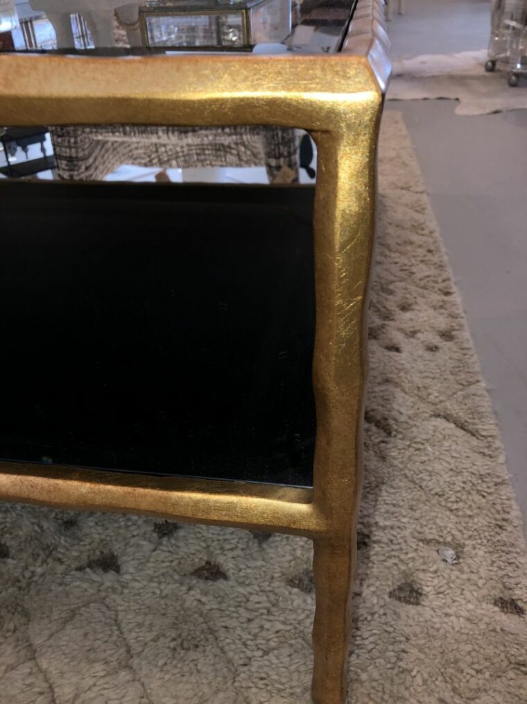 Brooks Square Gold Leaf Coffee Table - Image 4