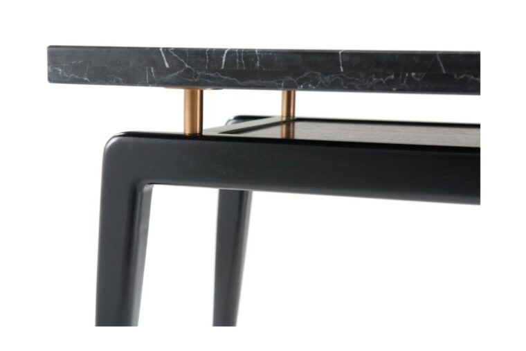 Carlo Black Marble Side Table