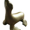 Large Vintage Brass Figure Sea Lion - Mecox Gardens